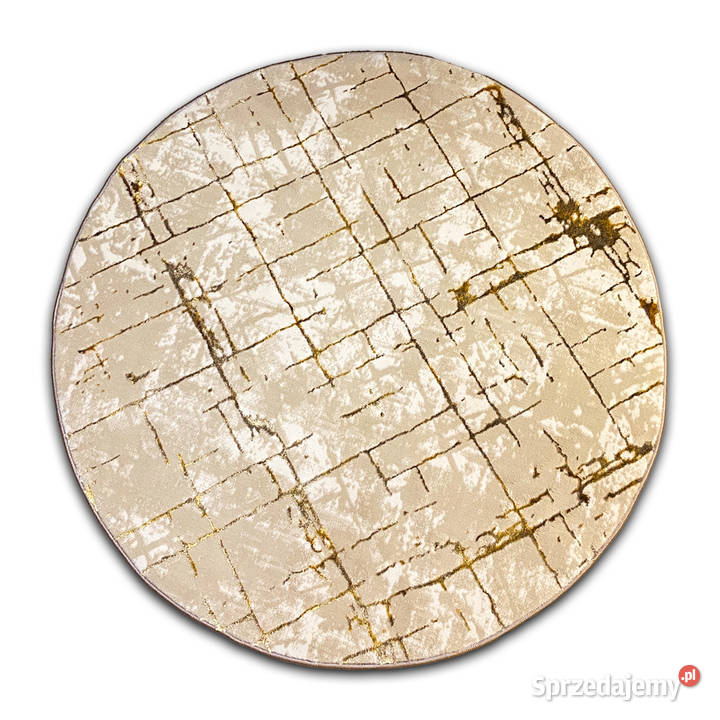OKRĄGŁY DYWAN KOŁO 200X200 GOLD EXCLUSIVE 9081 podlaskie Białystok