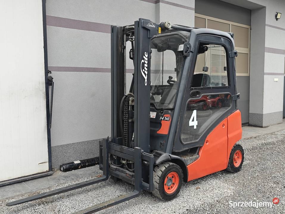 Wózek widłowy Linde H14 Lpg 14T Triplex 46m kabina Wózki widłowe Sandomierz