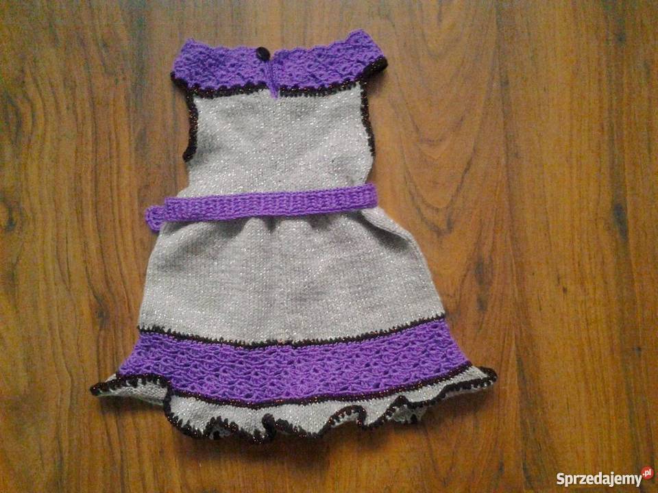 Sukienki i spudniczki robione na drutach dzieci Łagodzin