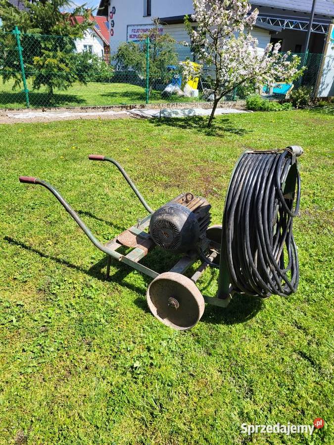 Silnik trójfazowy 7 kW 380V na wózku