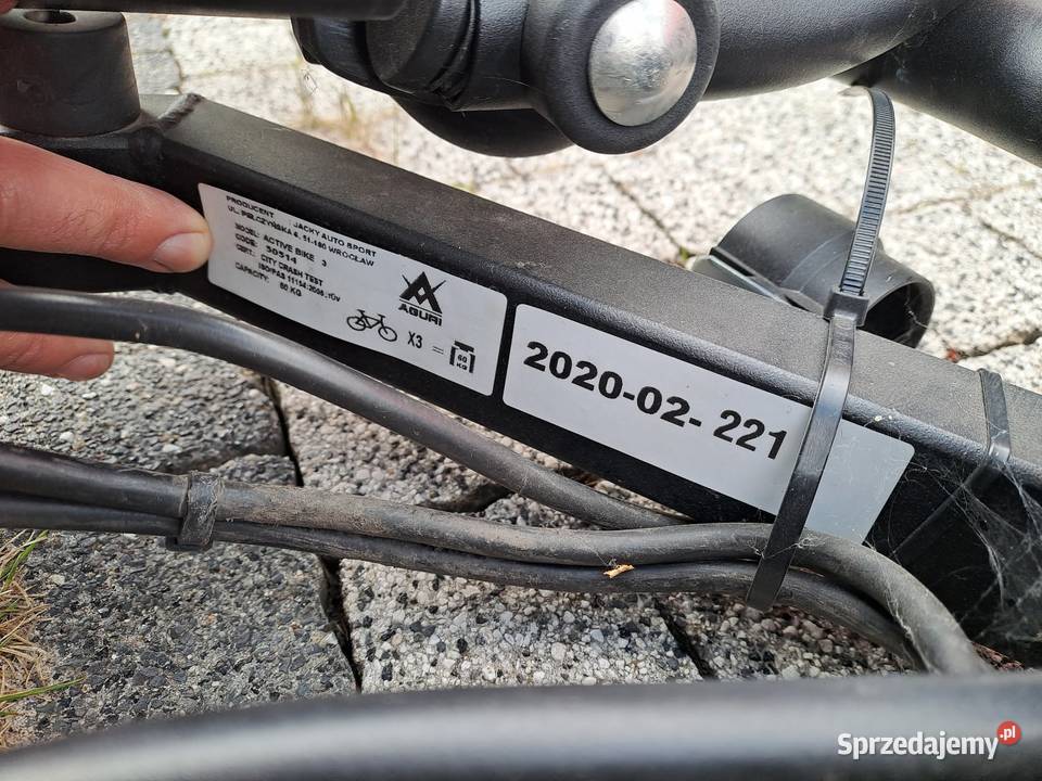 Bagażnik rowerowy AGURI ACTIVE BIKE 3 dostawka Łódź