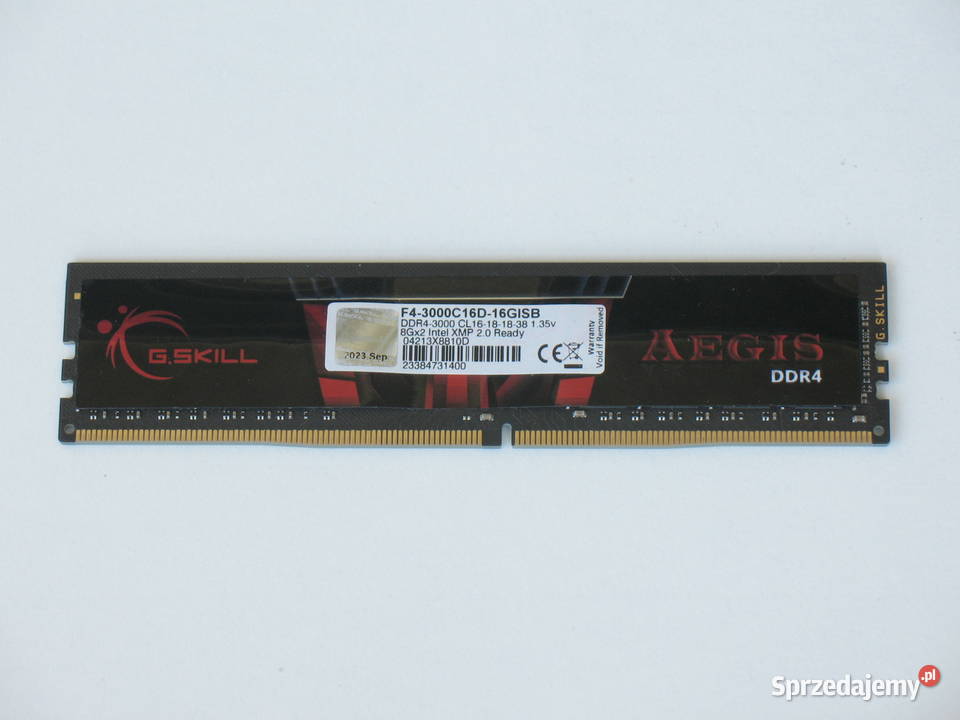 Pamięć GSKILL AEGIS 8 GB DDR4 3000 MHz Pojemność 8GB małopolskie Kraków