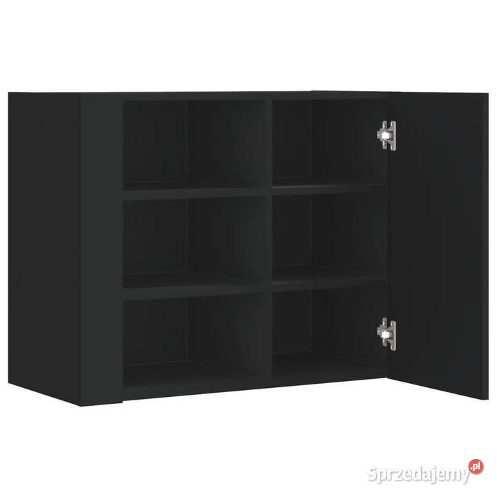 Szafka wisząca czarna 75x35x60 materiał