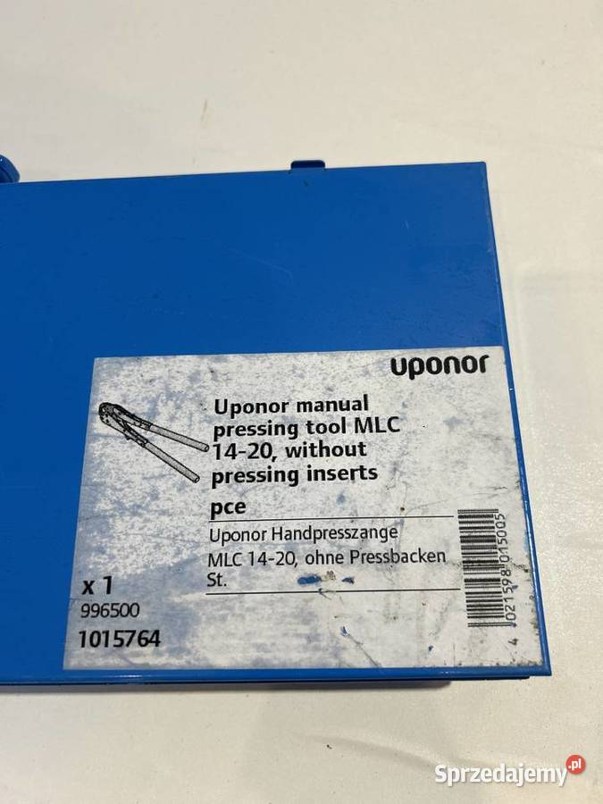 Praska ręczna uponor U 14 U16 U18 U20 prasa Kraków