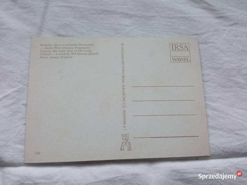 Widokówka pocztówki Kraków 1997 zachodniopomorskie Szczecin