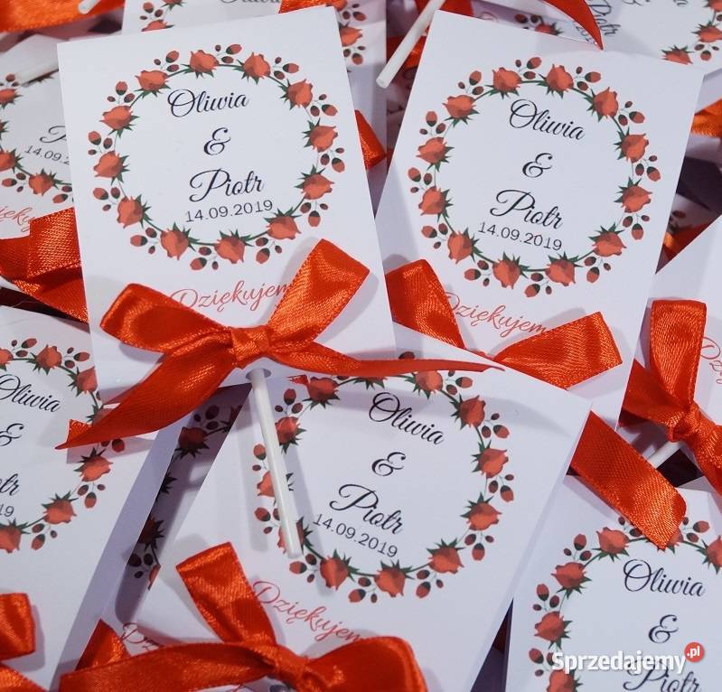 Lizaki jako podziękowanie Gości Ślub Wesele Pozostałe Zielona Góra