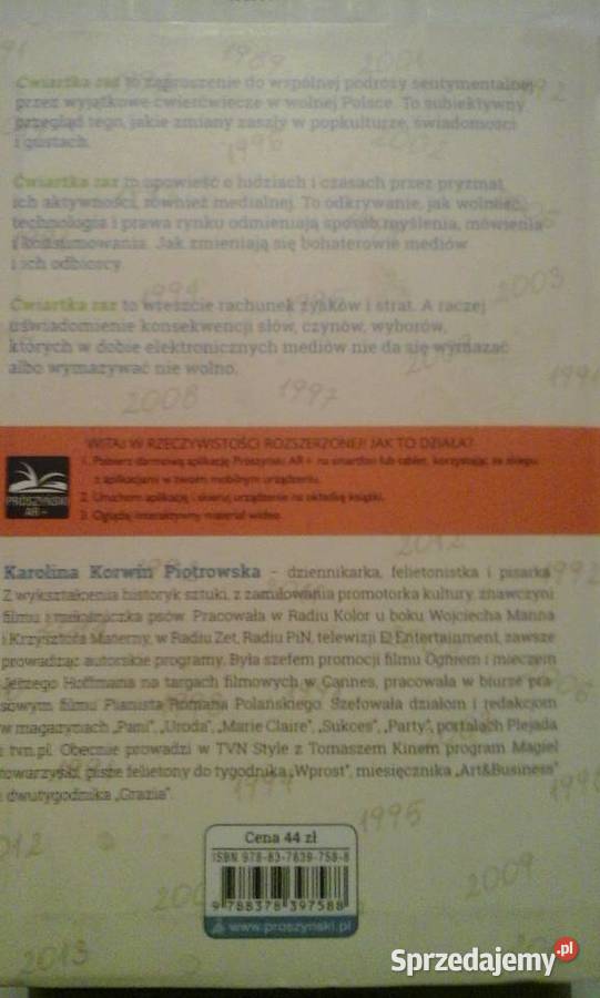 Ćwiartka raz Karolina Korwin Piotrowska