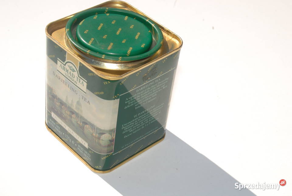 Stara puszka Angielskiej herbacie Ahmad Tea Cieszyn