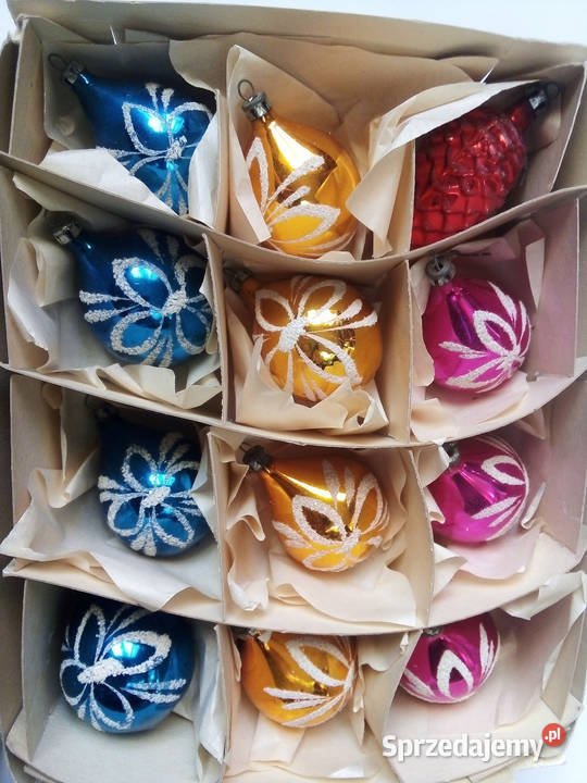 zestaw starych bombek vintage PRL Częstochowa