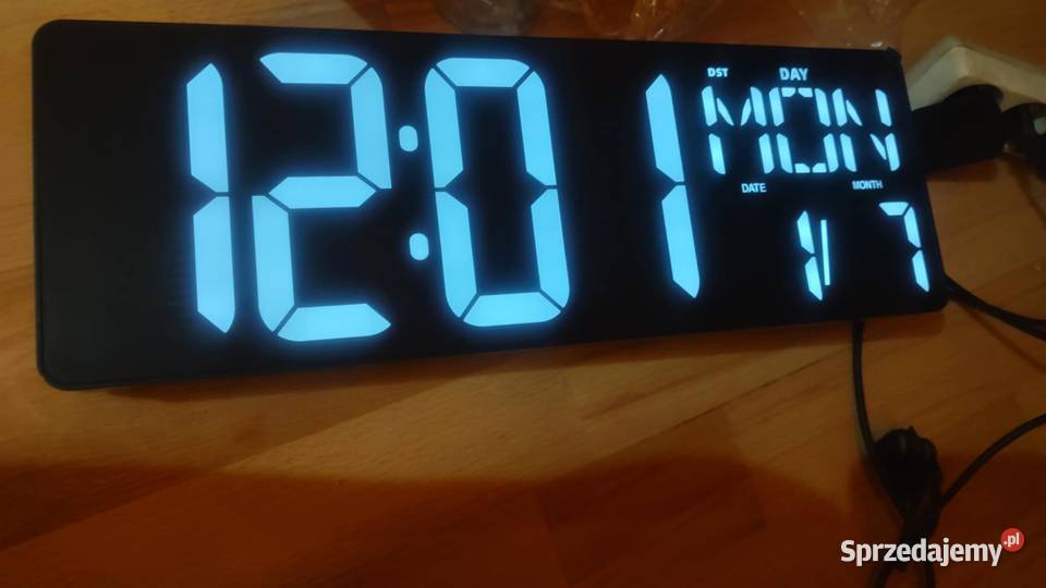 XREXS Duży Cyfrowy Zegar ścienny z Pilotem 165 Książ Wielkopolski