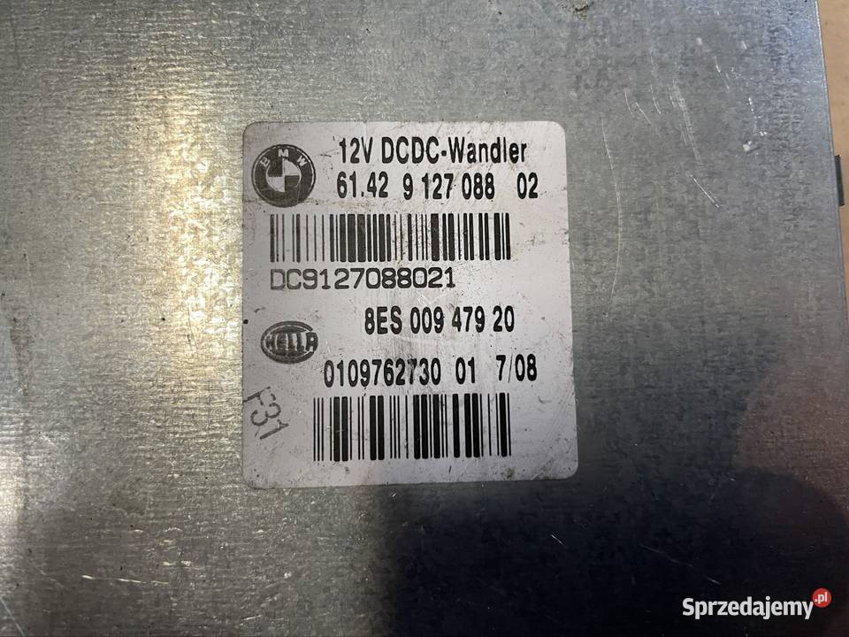 9127088 moduł napięcia dcdc Bmw 3 e90 e91 e92 5 Rok produkcji 2009 Szczecin sprzedam