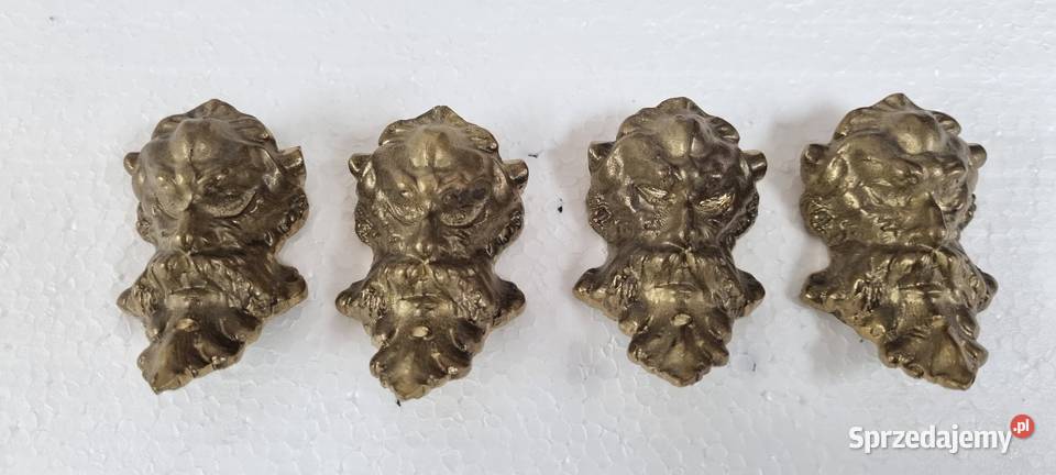 Odlew mosiężny maszkaron 4 sztuki Zielona Góra