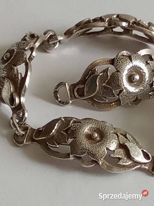 Piękna srebrna bransoletka stare srebroWarmet Wrocław