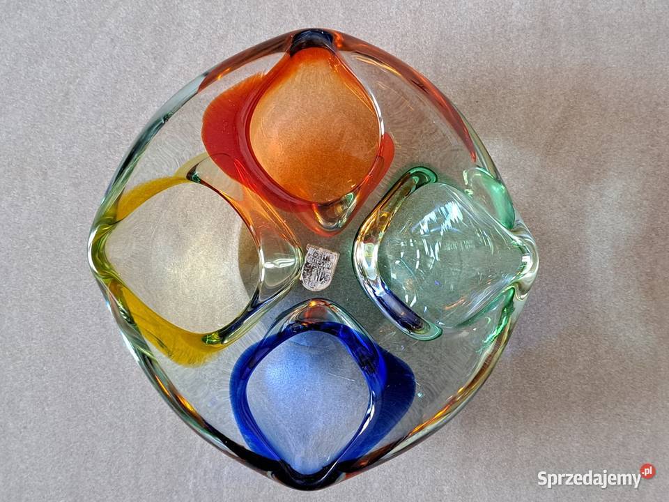 Popielniczka Huta Szkła Chribska lata 60te proj Radom
