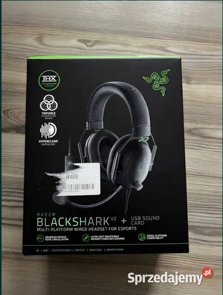 Słuchawki Razer Blackshark V2 USB SoundCard Głośniki, słuchawki i kamerki internetowe Warszawa