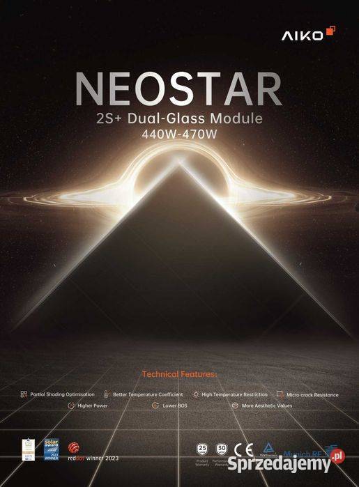 Panel fotowoltaiczny AIKO A500MAH60Db 500 W full