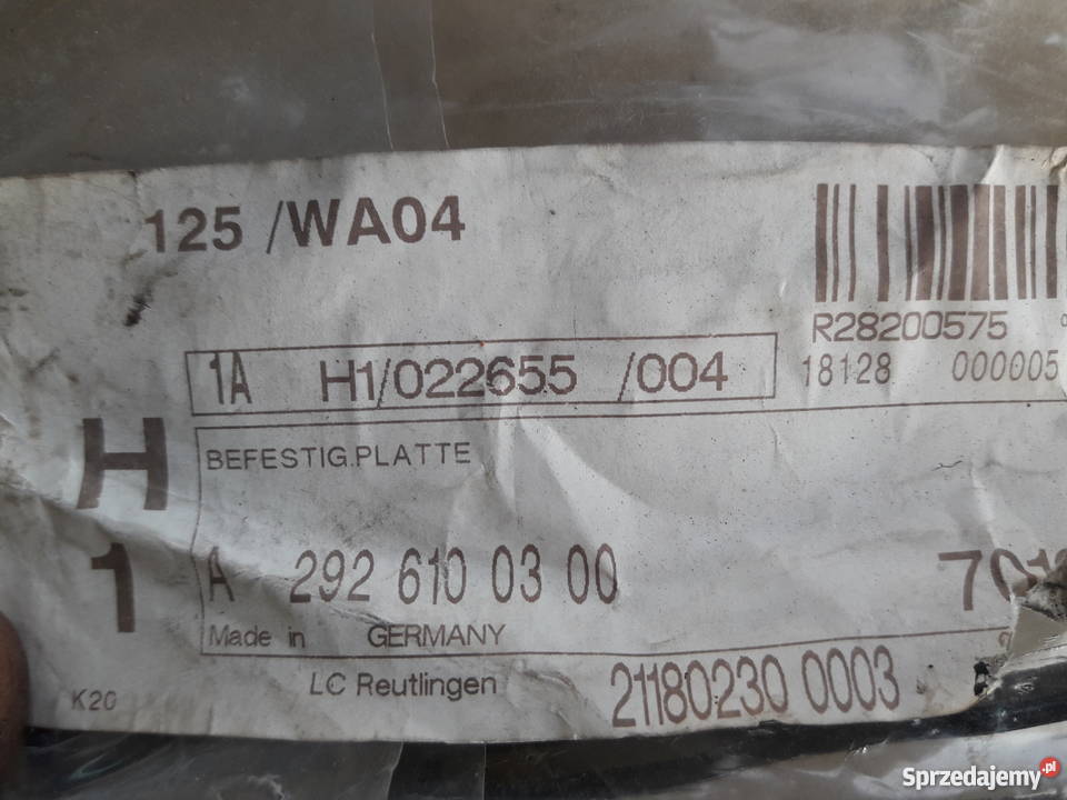 MERCEDES GLE W292 ELEMENT MOCUJĄCY 2926100300 lubuskie Bieleń