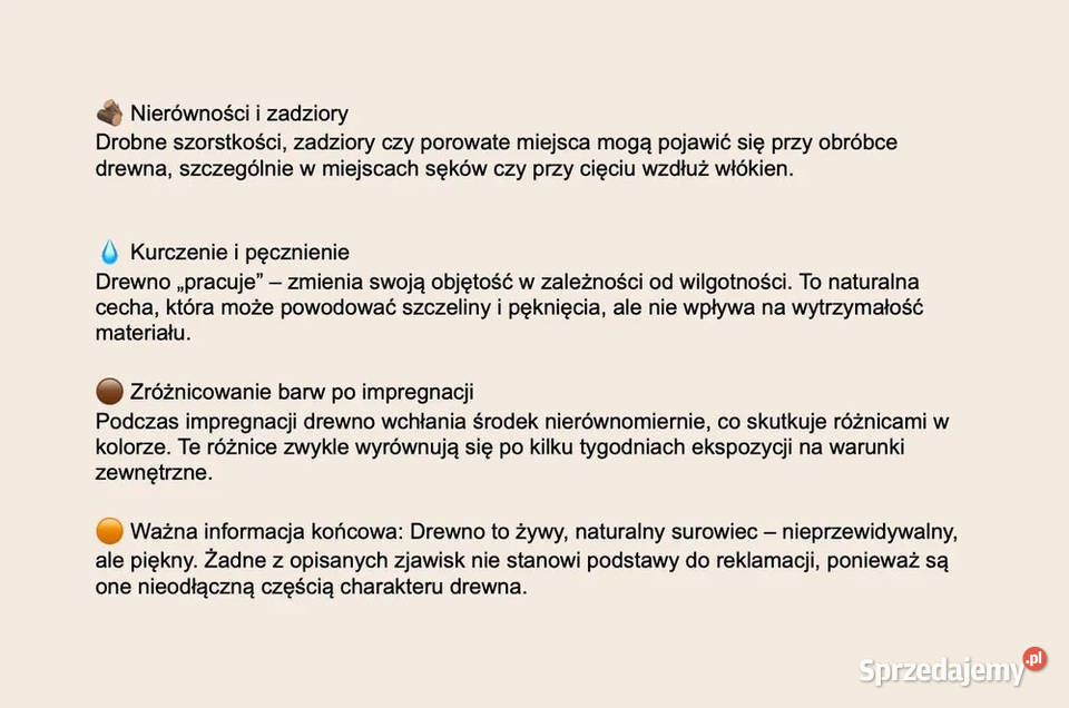 TARAS PLATFORMA PALETA TARASOWA 1 ELEMENT Wykończenie mazowieckie Marki