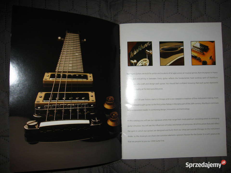 Washburn Guitars catalog 2006 katalog gitar Washburn