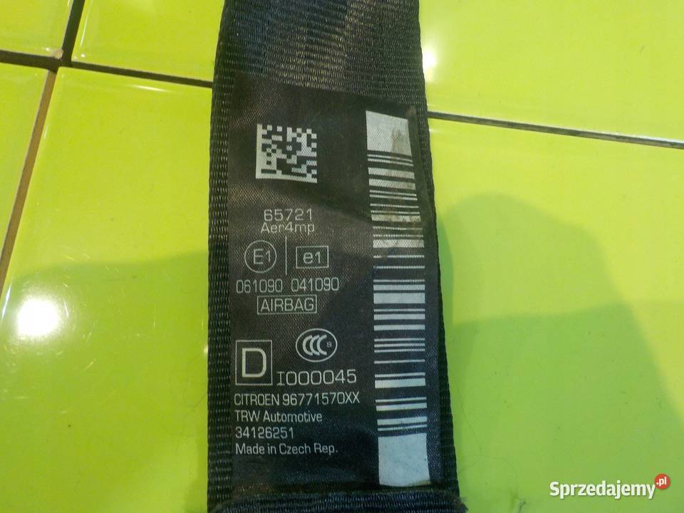 CITROEN DS3 16 B 12r pas bezpieczenstwa prawy Suków sprzedam