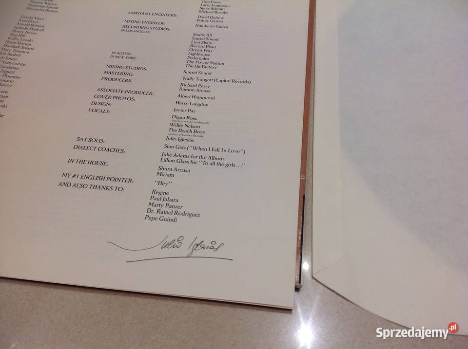 Płyta Winylowa Julio Iglesias 1100 BEL AIR PLACE sprzedam