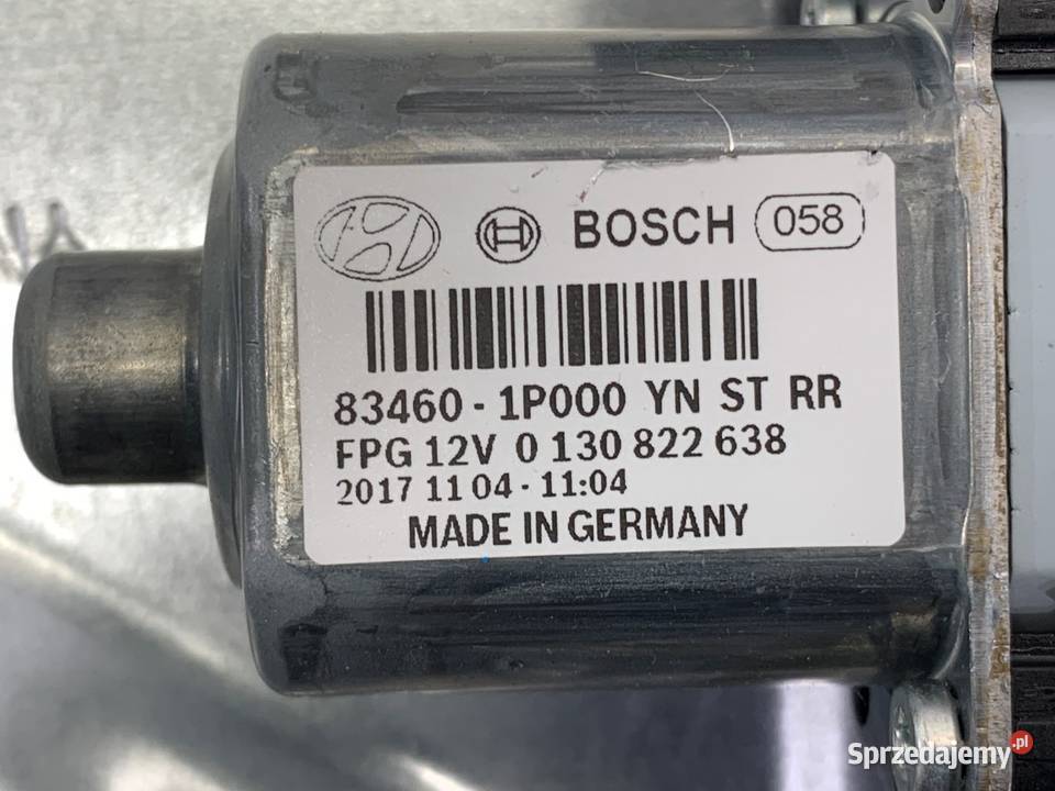 PODNOŚNIK SZYBY PRAWY TYŁ KIA VENGA 834801P010 sprzedam