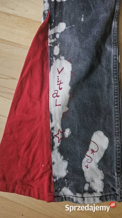 Dżinsy Levi Strauss przerobione na dzwony XS Kraków sprzedam