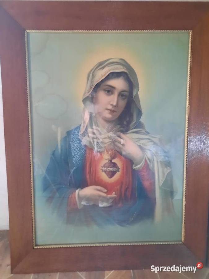 Obraz religijny Matka Boska z sercem ukwieconym