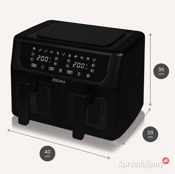 FRYTKOWNICA BEZOLEJOWA 2x 45L AIR FRYER 1700W Baranowo sprzedam