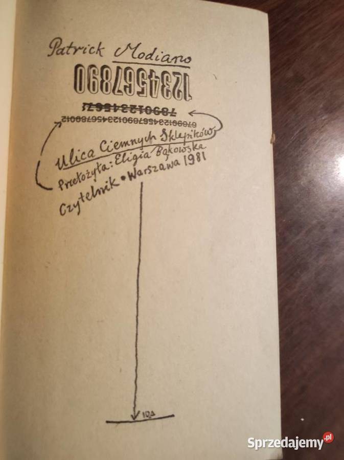 Ulica ciemnych sklepików Patrick Modiano świętokrzyskie