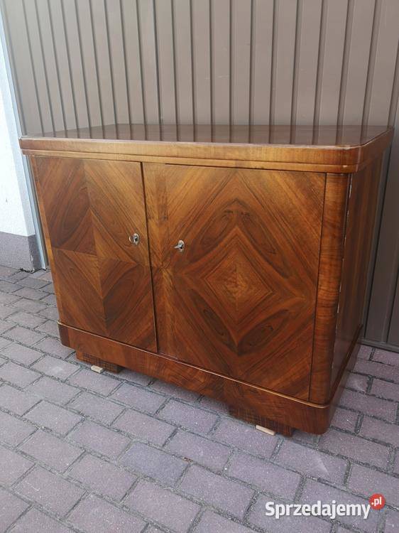 Komoda Pomocnik ARTDECO Orzech Stara Antyk Swarzędz