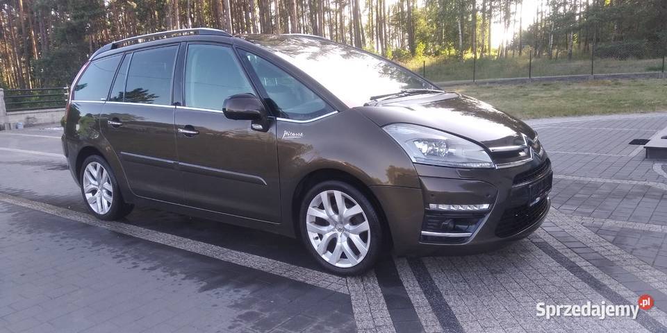 Citroen C4 grand Picasso 20hdi exlusiv brązowy Rok produkcji 2010 pomorskie Kościerzyna