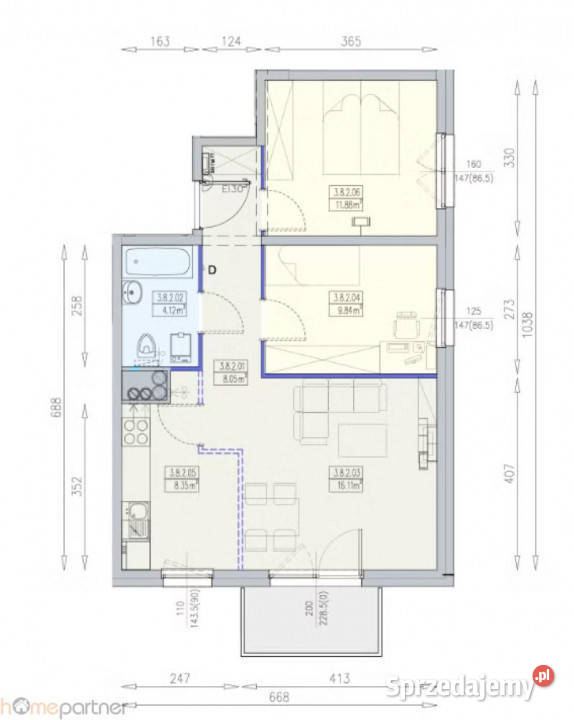 sprzedaży mieszkania 5838m2 3pokojowe Wrocław