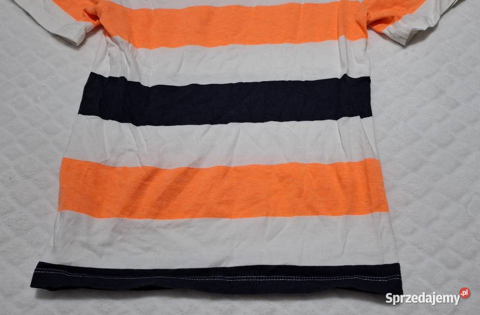 Koszulka krótki rękaw Tshirt chłopięca pasy CA Czeladź