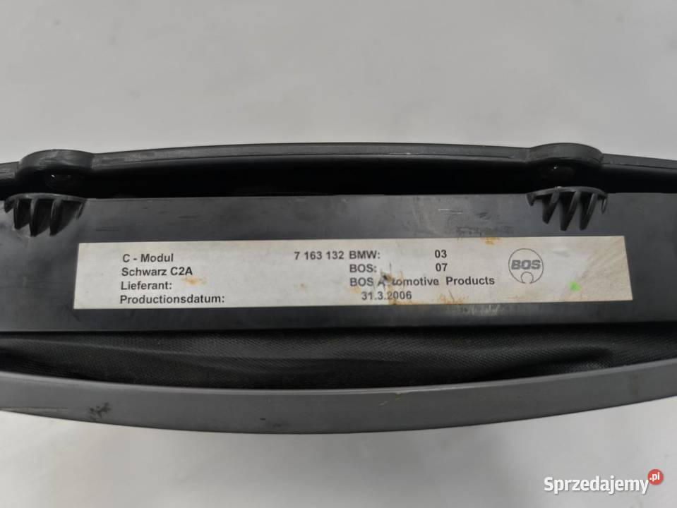 SCHOWEK KANAPY TYŁ NA NARTY BMW E90 E91 20D Schowki, półki