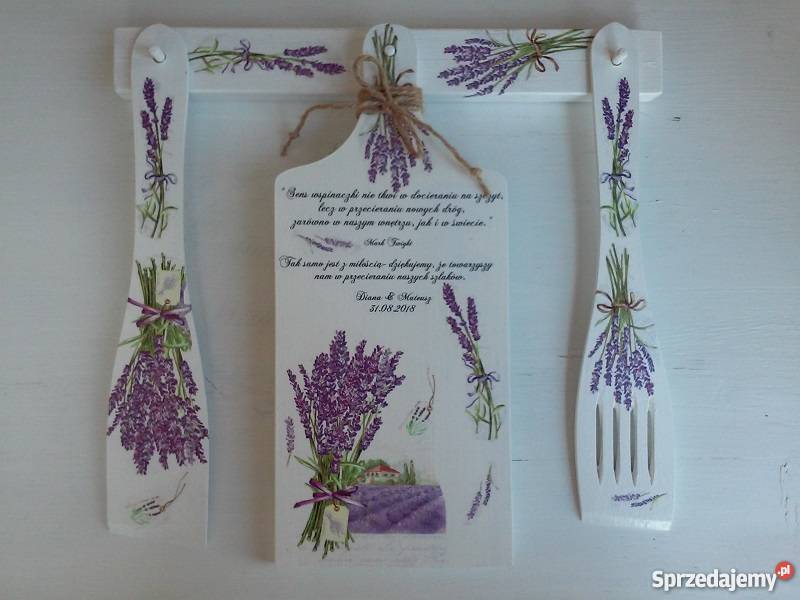 Komplet do kuchni lawenda vintage Niepołomice