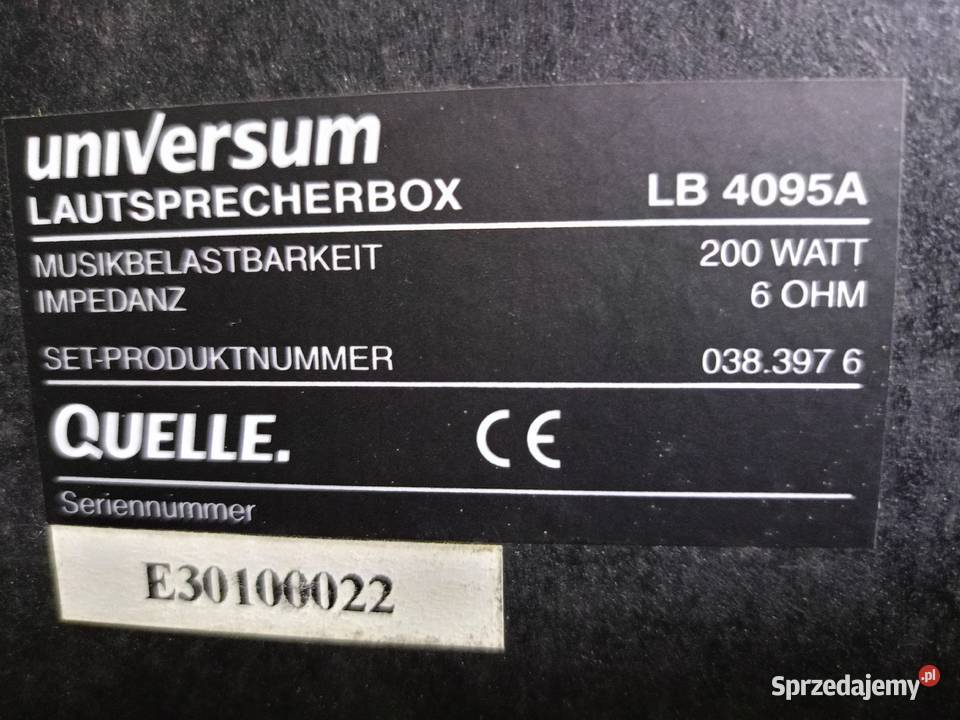 Kolumny 200 Watt Universum Drawski Młyn
