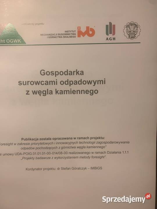 Gospodarka surowcową odpadowymi z węgla dolnośląskie Wałbrzych