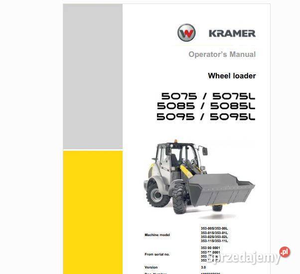 Wacker Neuson WL28 8075 8075L 8085 8085L 8095