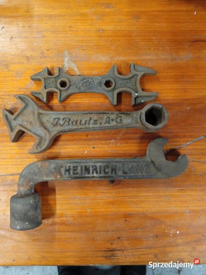 Zabytkowe klucze płaskie rolnicze Lanz Bulldog