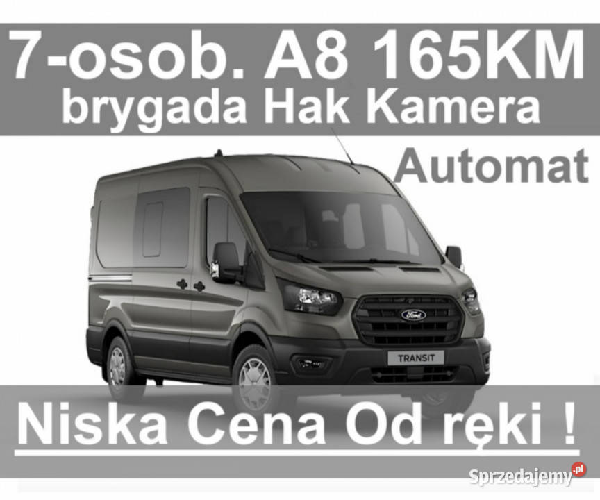 Ford Transit Automat A8 165 BrygadowY 7osob Hak