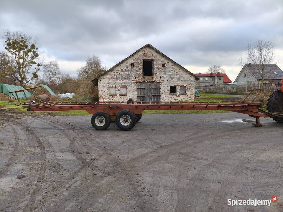Przyczepa do balotów bel słomy siana 10 t Przyczepy rolnicze Goleniów