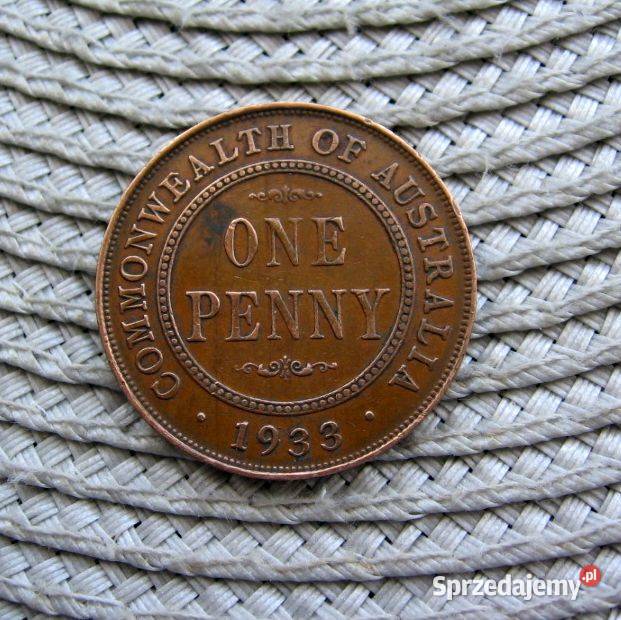 Australia 11 Penny 1933r Kalisz sprzedam