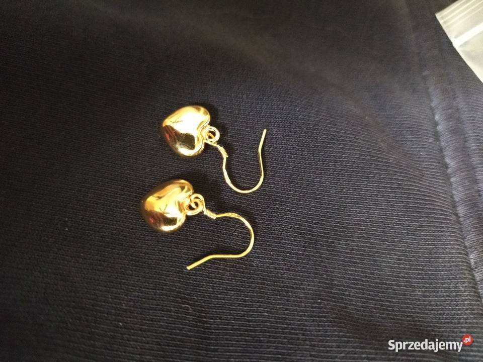 Srebrne kolczyki serduszka Kolczyki Olsztyn sprzedam