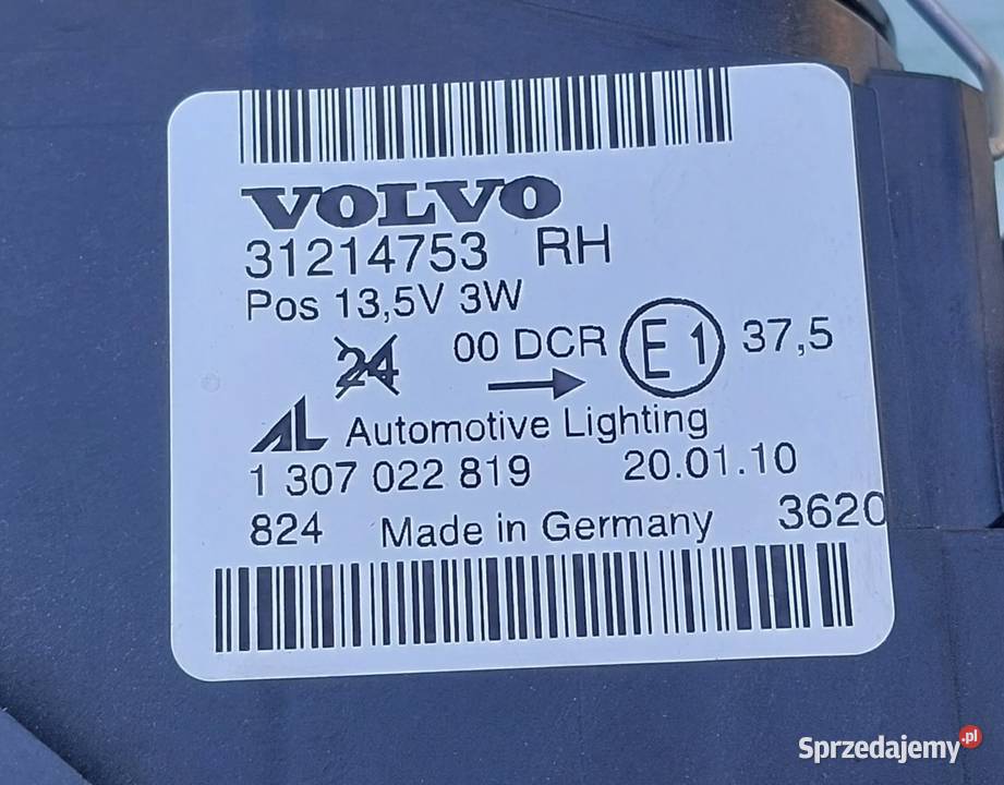 LAMPA PRAWA XENON PRAWY VOLVO S40 V50 FL Mielęcin sprzedam