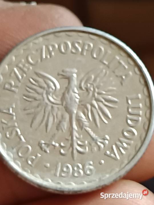 Sprzedam monete 1 zloty 1986 r mala skretka lubelskie Chełm