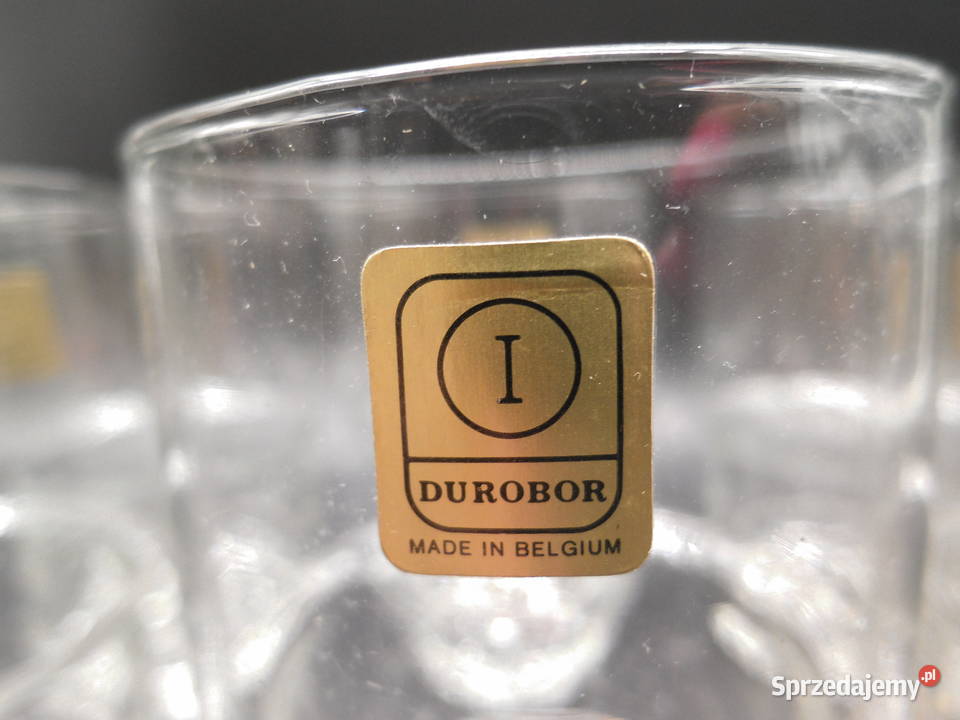 Zestaw 6 szklanek Durobor Made in Belgium Porcelana i szkło Raszków
