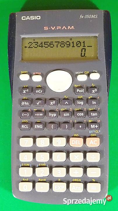 Kalkulator CASIO FX350MS digit Big display Power Chorzów
