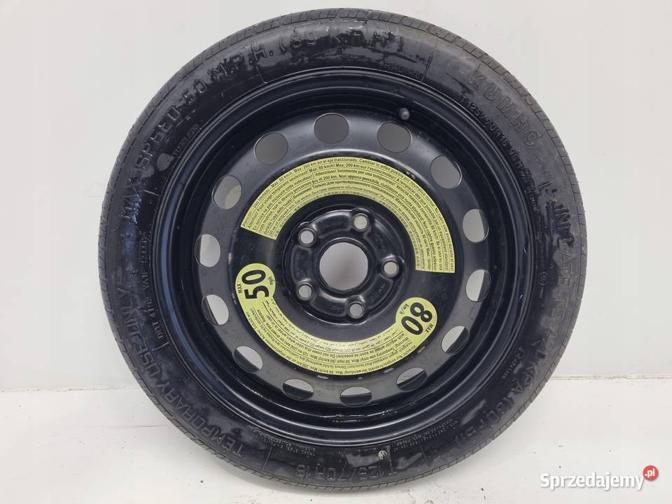 KOŁO DOJAZDOWE Audi Seat Vw Golf VI 12570 R16 Samochodowe