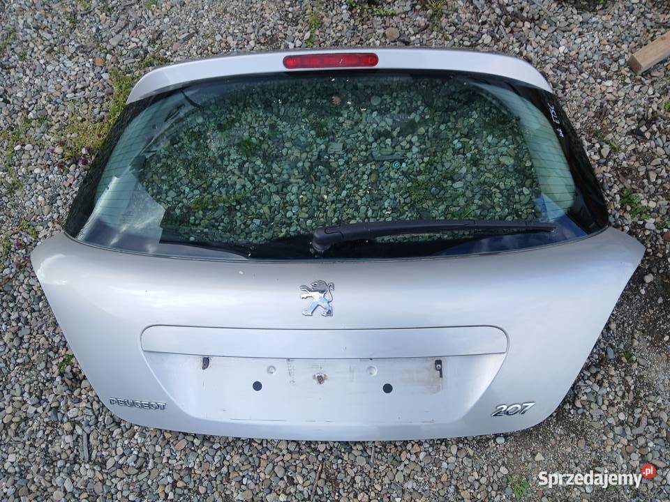 Klapa tylna bagażnika kompletna Peugeot 207 Radłów